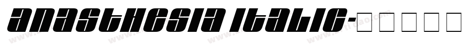 Anasthesia Italic字体转换